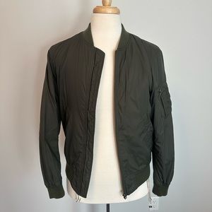 H&M Olive Nylon bomber Jacket